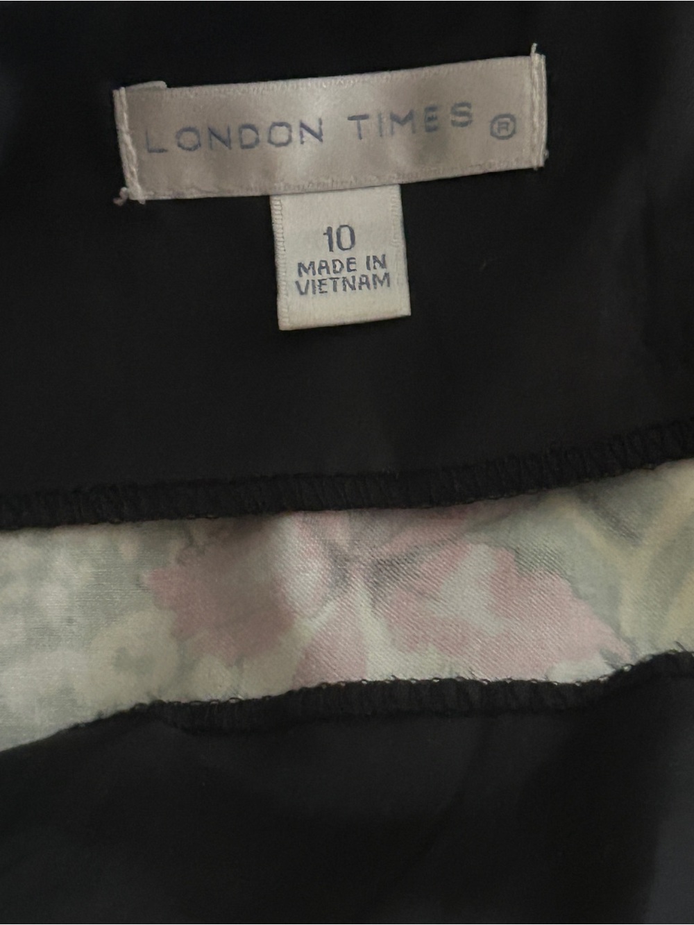 London Times Floral Shift Sleeveless Dress in Yellow, Purple, Green, Black - Picture 11 of 14